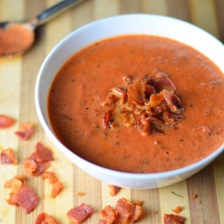 Fire Roasted Tomato Soup Recipe with Bacon