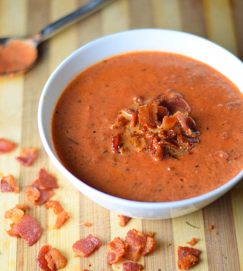 Roasted Tomato Soup with Bacon Fox Valley Foodie