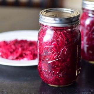 Homemade fermented sauerkraut