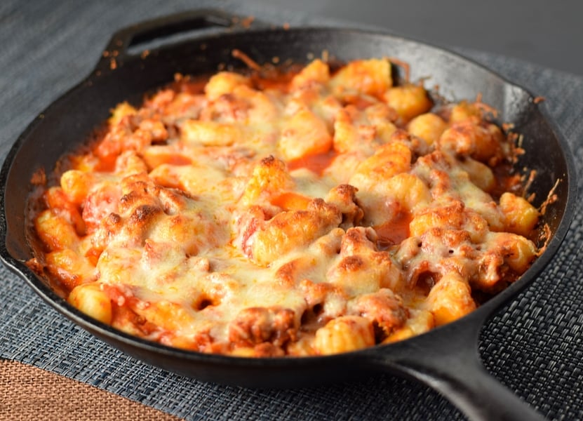 Baked gnocchi and sausage recipe