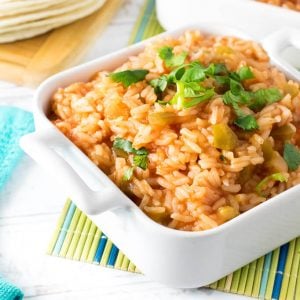 Easy Spanish Rice with Salsa