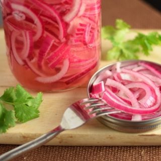 Quick pickled red onions