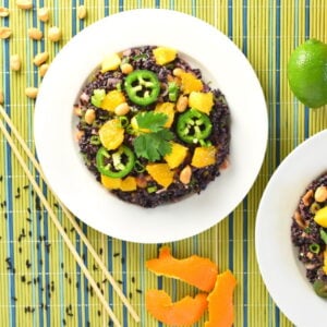 Black rice salad recipe.