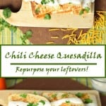 Chili Cheese Quesadilla.