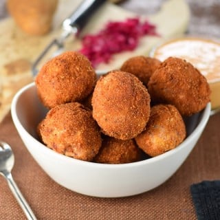 Deep fried sauerkraut balls