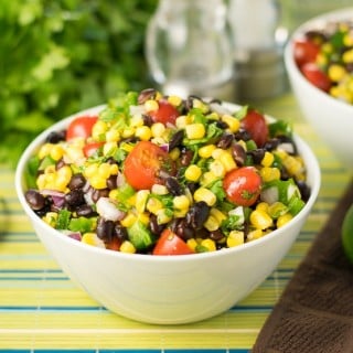 Black bean and corn salad recipe with lime juice