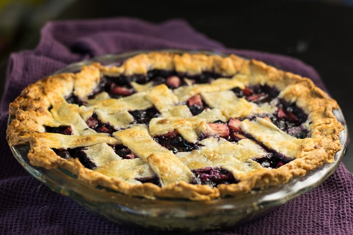 Rhubarb Blueberry Pie Recipe