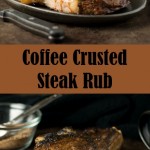 Coffee crusted steak rub.