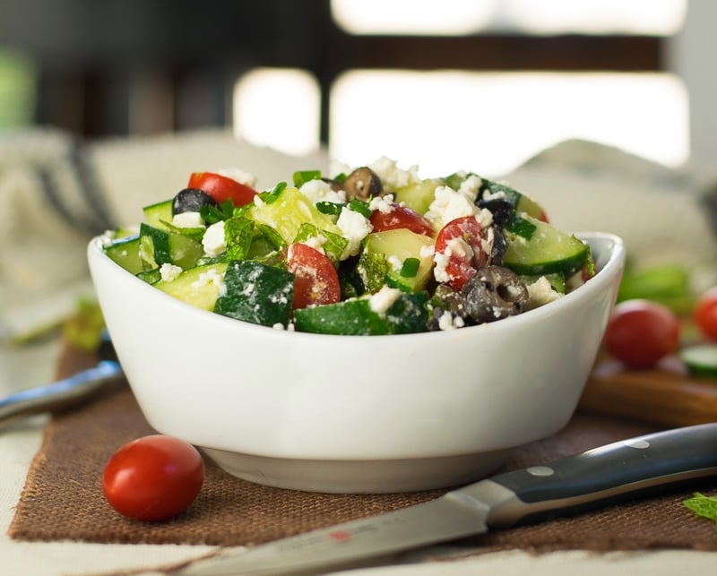 Cucumber Tomato and Feta Salad with Mint Fox Valley Foodie