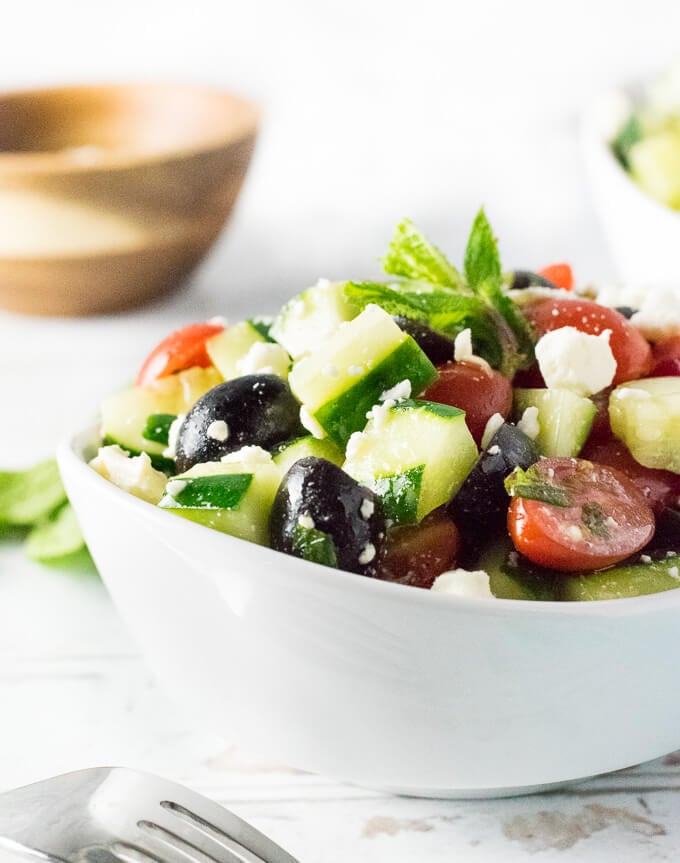 Cucumber Tomato Salad Ingredients