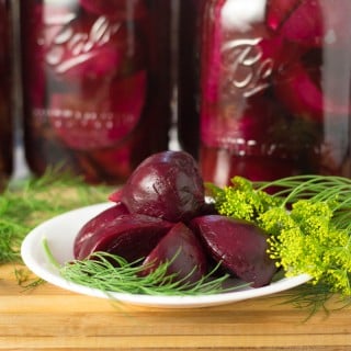 Dill pickled beets