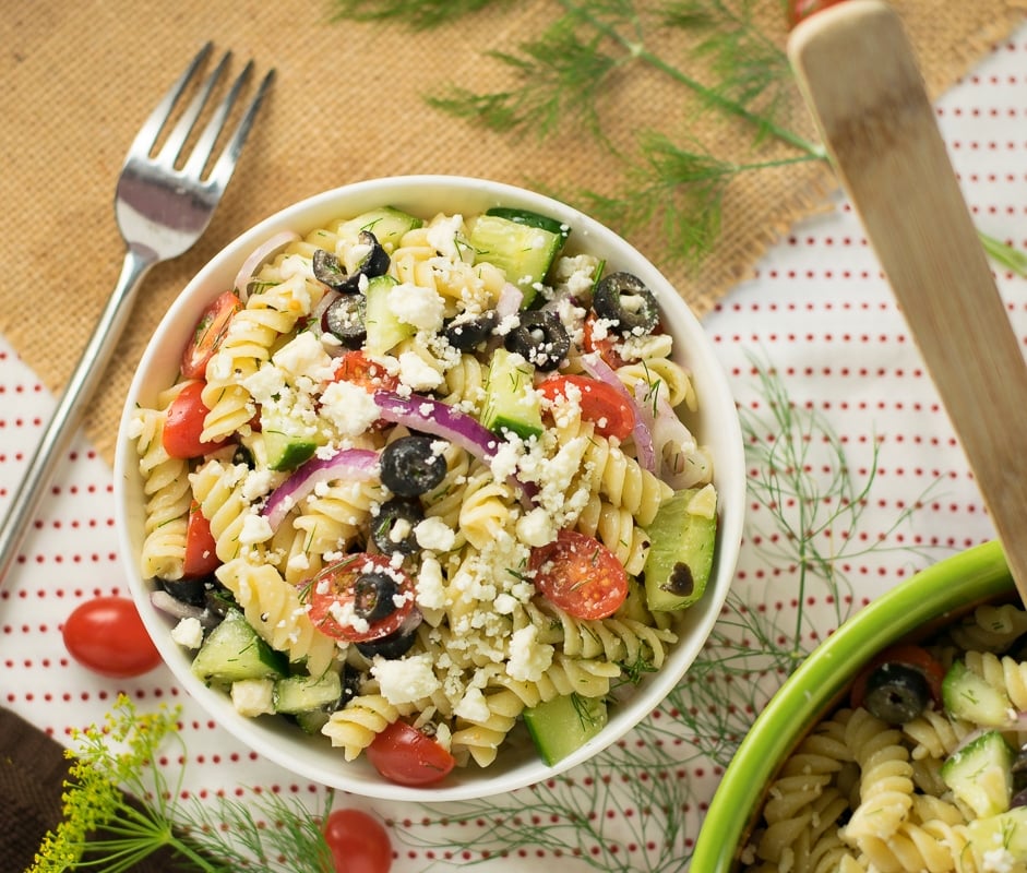 Feta and Dill Pasta Salad 