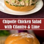 Chipotle chicken salad with lime and cilantro recipe