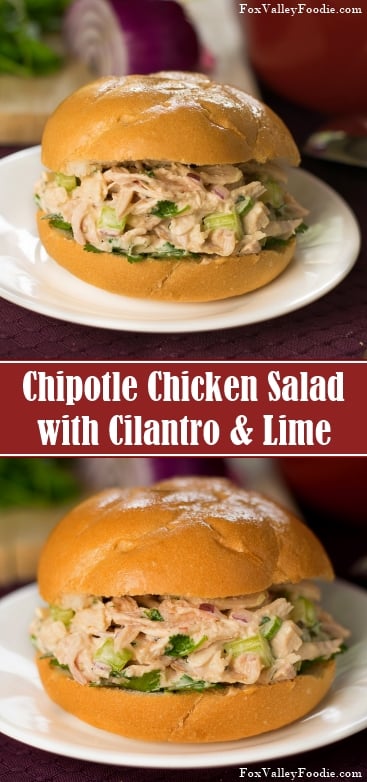Chipotle chicken salad with lime and cilantro recipe