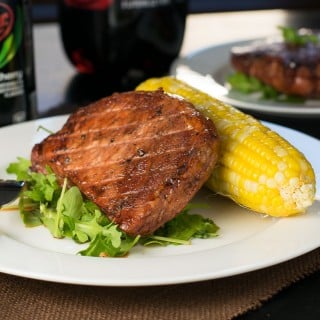 Dr Pepper Cherry Glazed Pork Loin Chop