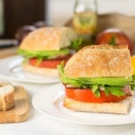 Marinated Tomato Gourmet BLT with Avocado and Arugula