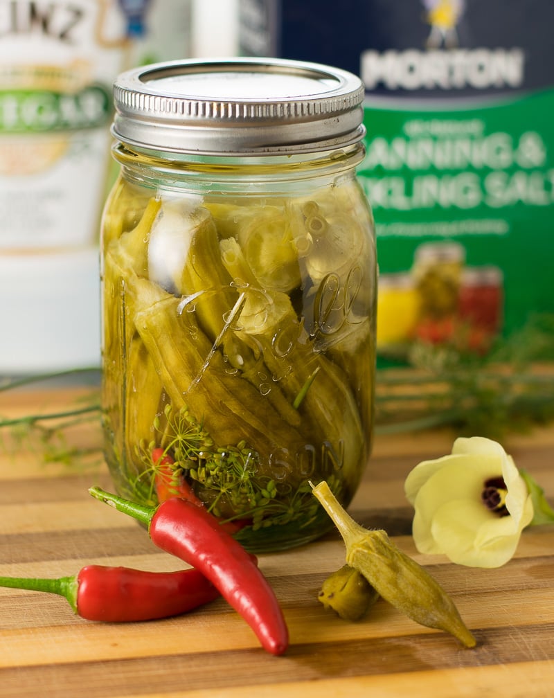 Spicy Dill Pickled Okra