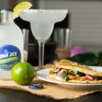 Ancho chicken flatbread sandwich with Cilantro and Lime