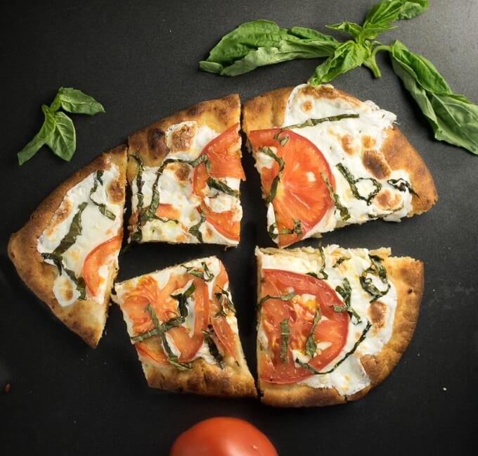 Naan flatbread pizza recipe