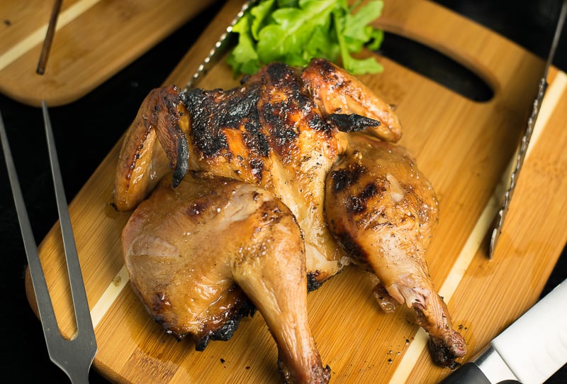 Spatchcocked Cornish Hen