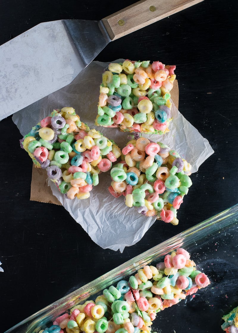 Fruit Loop Bars Recipe (Cereal Treats) - Meatloaf and Melodrama