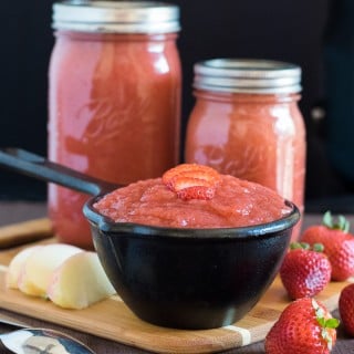 Homemade Strawberry Applesauce