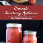 Homemade Strawberry Applesauce
