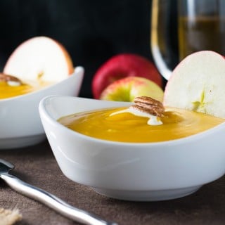 Roasted Butternut Squash and Apple Soup