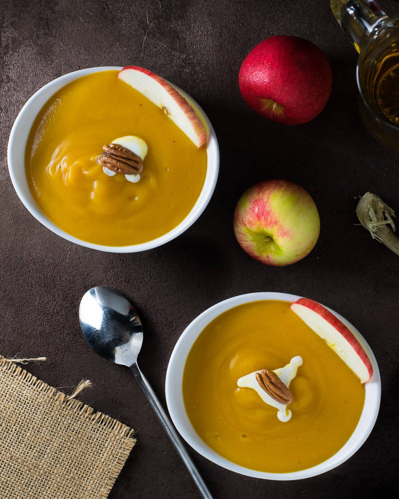 Roasted Butternut Squash and Apple Soup recipe