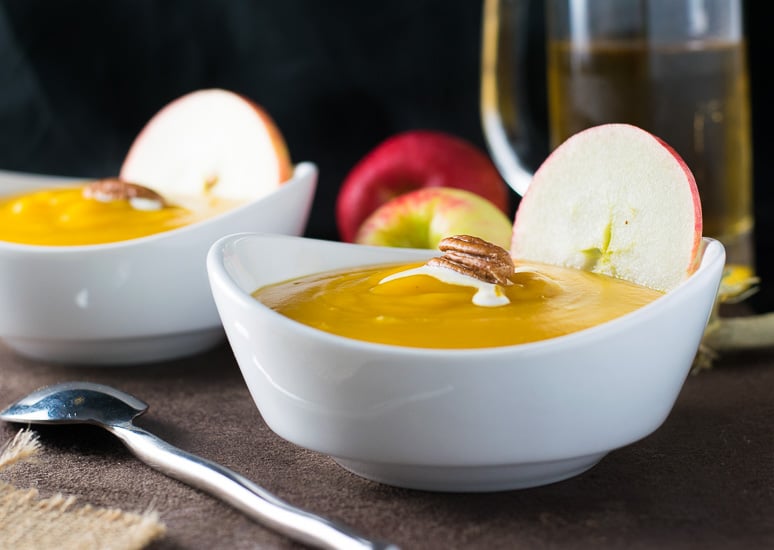 Roasted Butternut Squash and Apple Soup