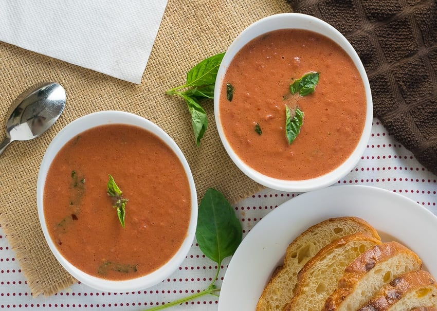 Tomato Basil Bisque - Fox Valley Foodie