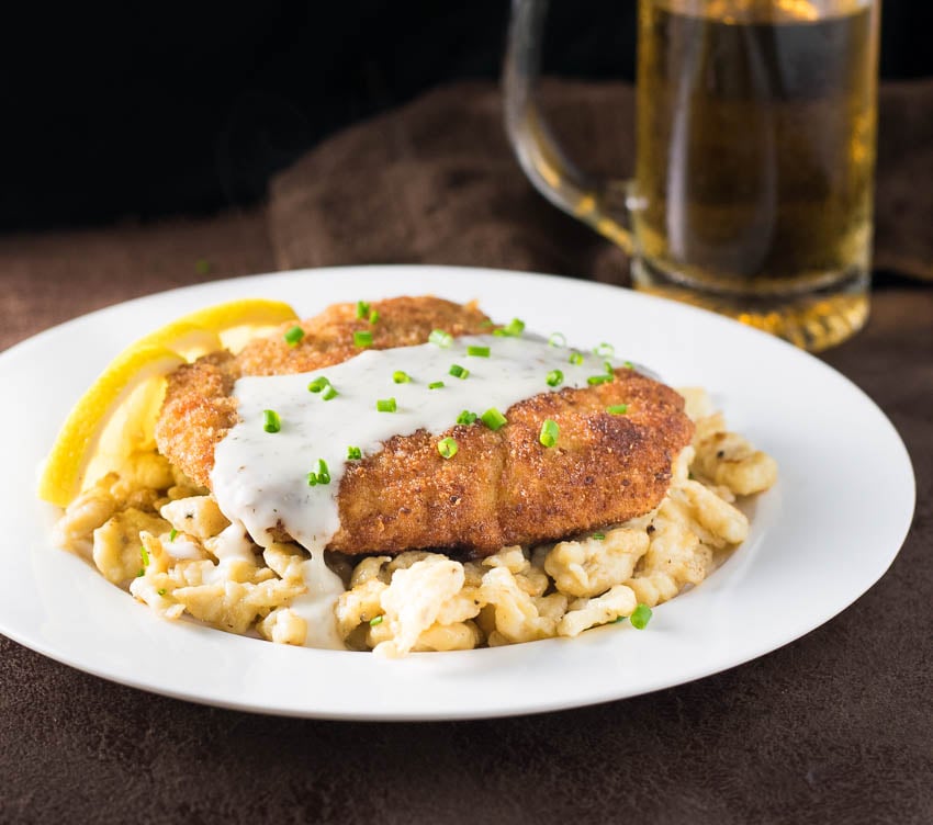 Wiener Schnitzel with Lemon Dill Sauce - Fox Valley Foodie
