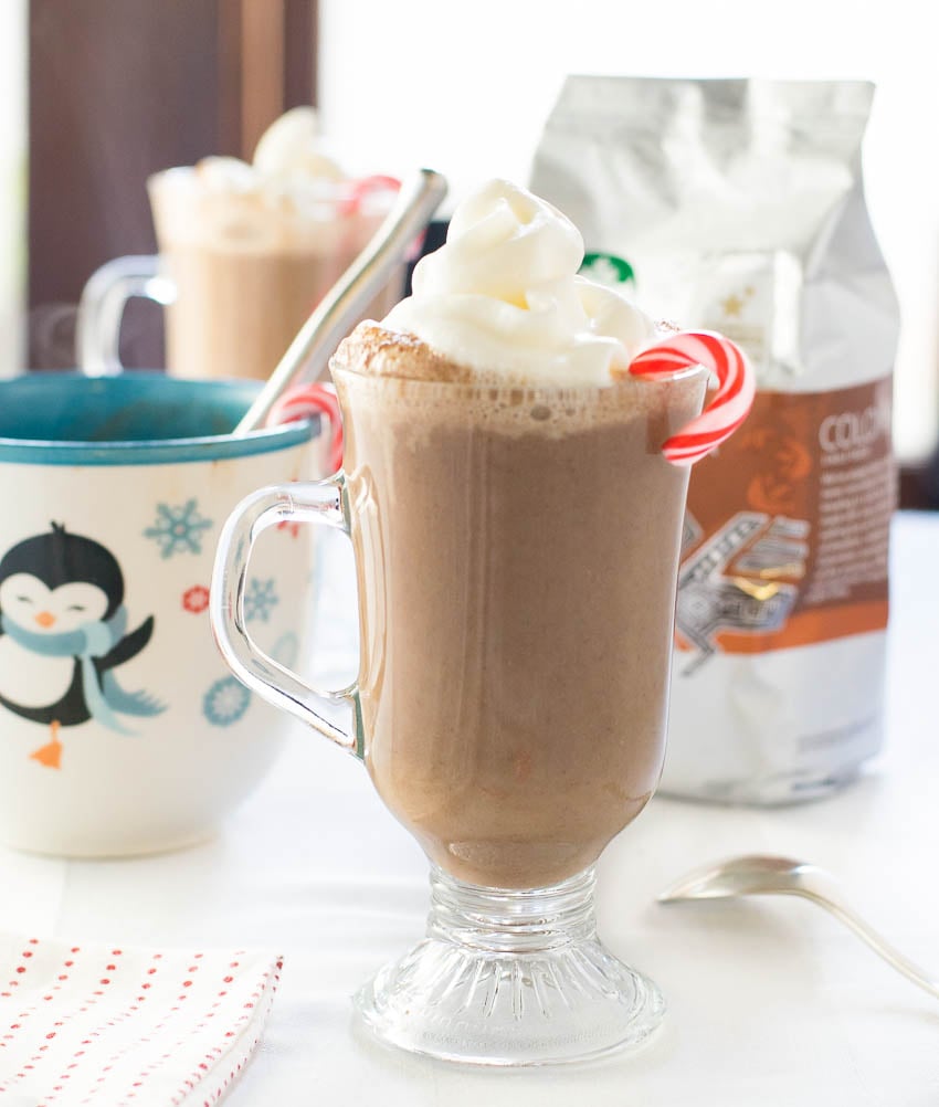 Peppermint Coffee Hot Chocolate