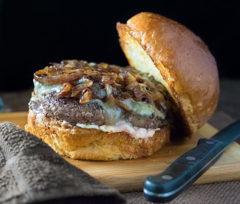 Wagyu Beef Burger with Caramelized Onions Fox Valley Foodie