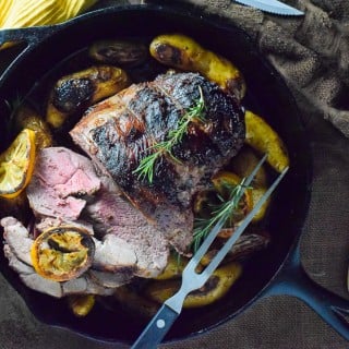 Roast leg of Lamb with Rosemary and Lemon