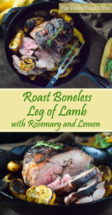 Roast Boneless Leg of Lamb with Rosemary and Lemon