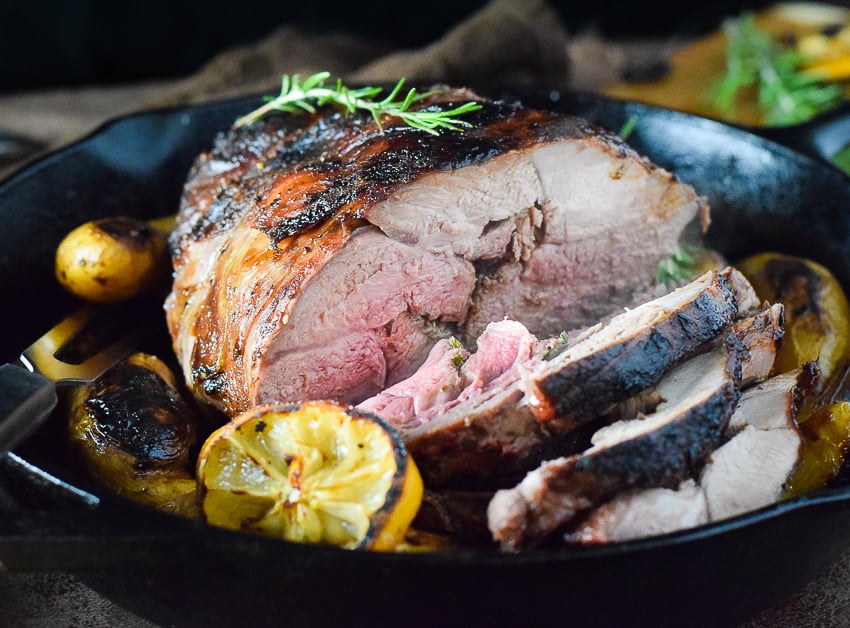 Roast leg of Lamb with Rosemary and Lemon recipe