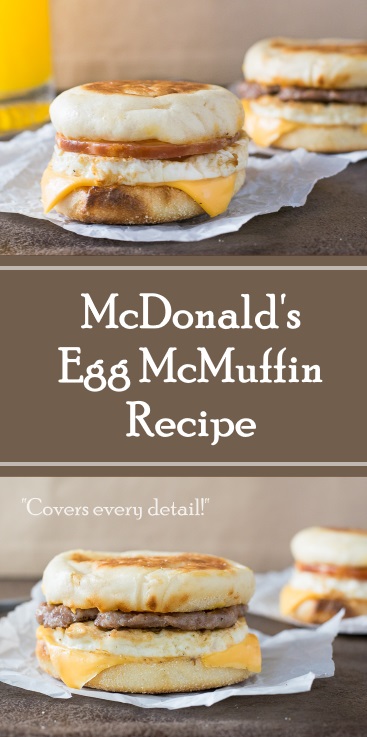 McDonald's Egg McMuffin Recipe