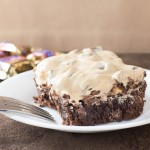 Snickers Brownies with Peanut Butter Frosting