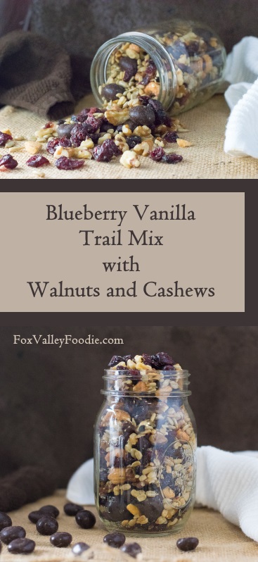 Blueberry Vanilla Trail Mix with Walnut and Cashews