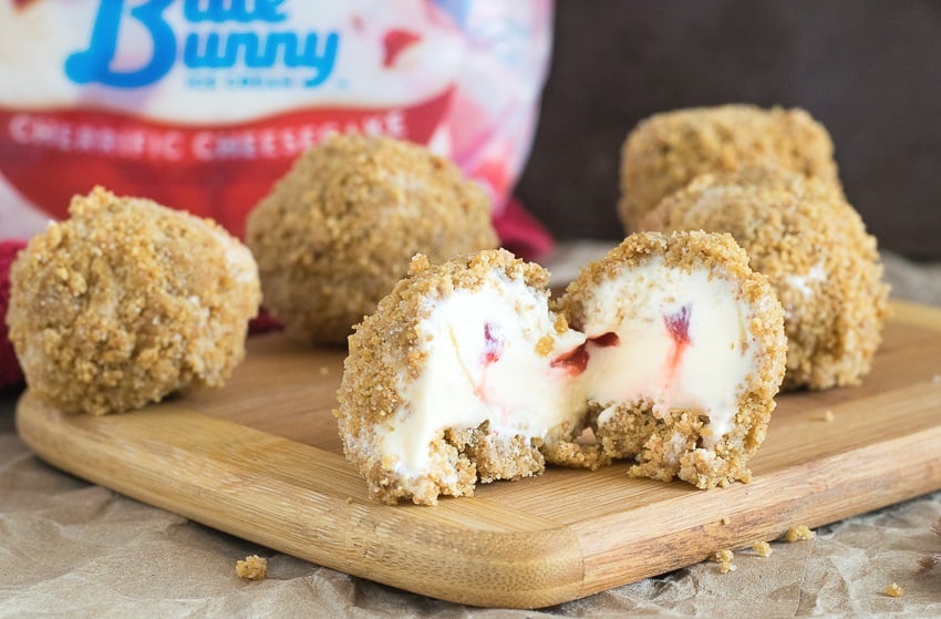 Cheesecake Ice Cream Bites