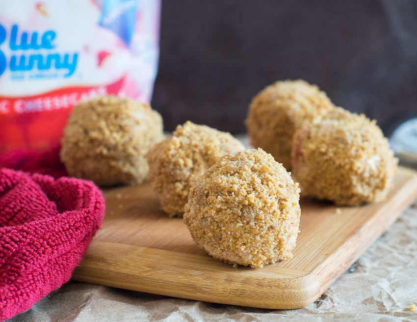 Cheesecake Ice Cream Bites