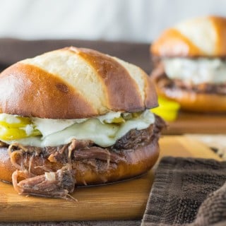 Crock Pot Mississippi Roast Sandwiches - Fox Valley Foodie