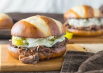 Crock Pot Mississippi Roast Sandwiches