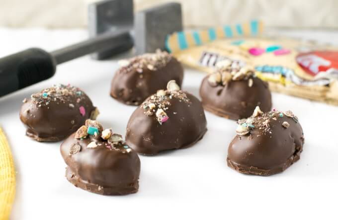 M&Ms Cookie Dough Truffles Recipe