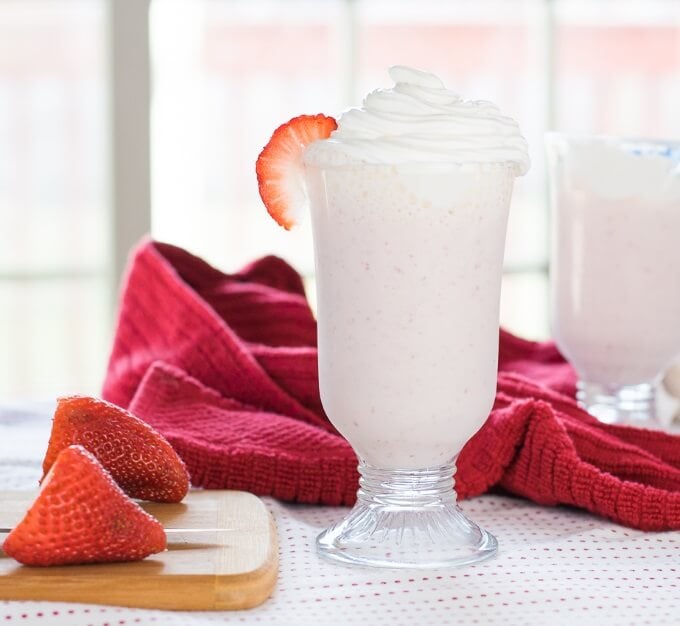 Strawberry Banana Milkshake recipe,