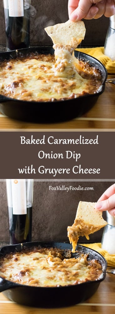 Baked Caramelized Onion Dip with Gruyere Cheese recipe