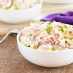 Blue Cheese Potato Salad with bacon