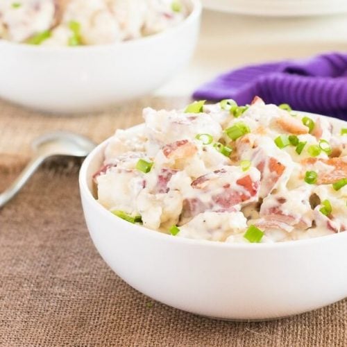 Blue Cheese Potato Salad with bacon