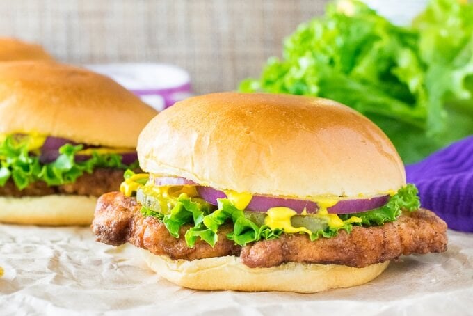 Breaded Pork Tenderloin Sandwich